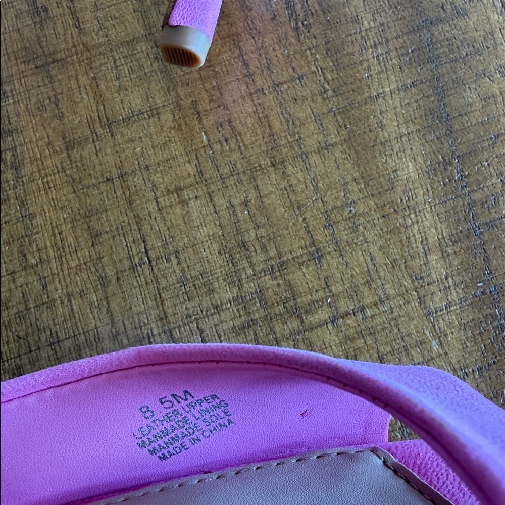 Gianni Bini Pink Suede Ankle Stiletto Sandals. - Picture 5 of 8